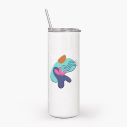 White Skinny Tumblers